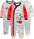 Kiddiezoom Baby and Toddler Boys'Snug Fit Footed One-Piece Romper Jumpsuit by Kiddiezoom