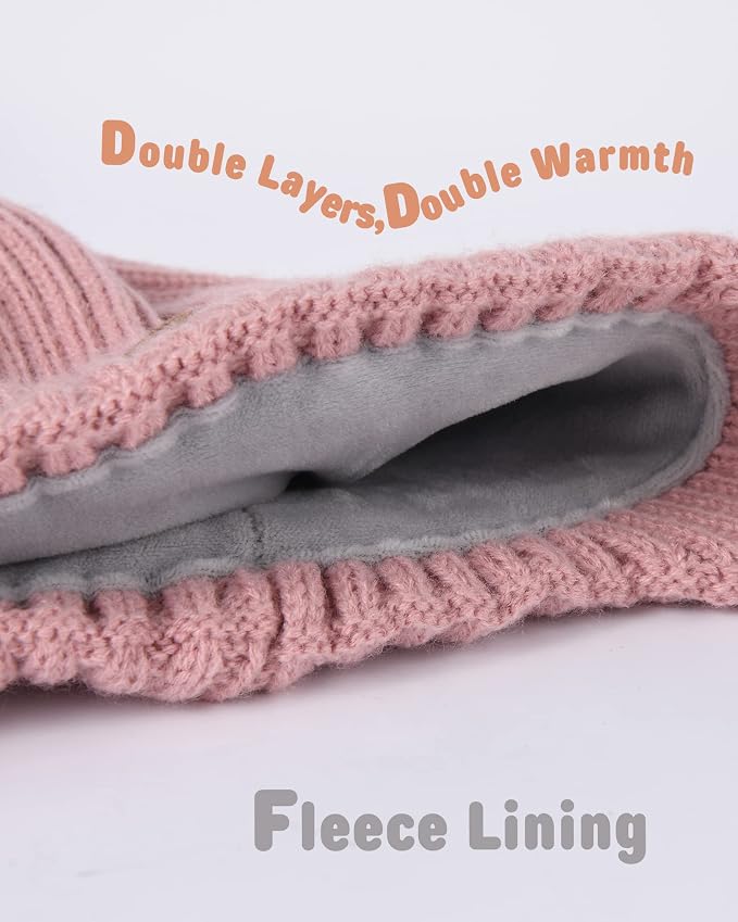 Baby Beanie Fleece Lined Toddler Winter Hat - Image 3