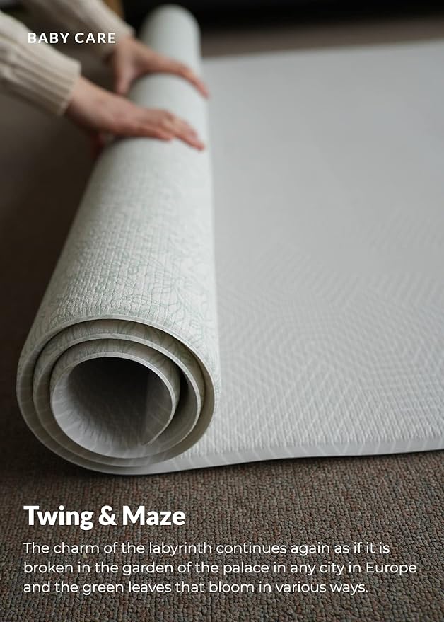 Baby Care Play Mat 73’’ x 49’’ Original One-Piece Reversible Rollable - Image 3