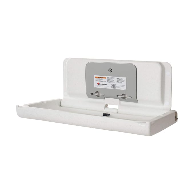 Foundations Ultra Horizontal Wall Mounted Baby Diaper Changing Station - Image 2