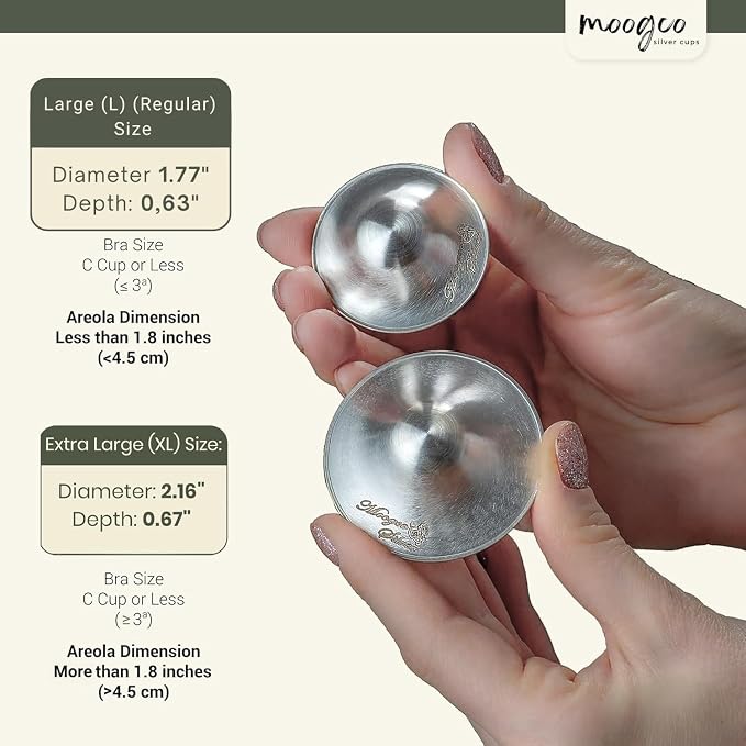 MoogCo The Original Silver Nursing Cups - Image 5