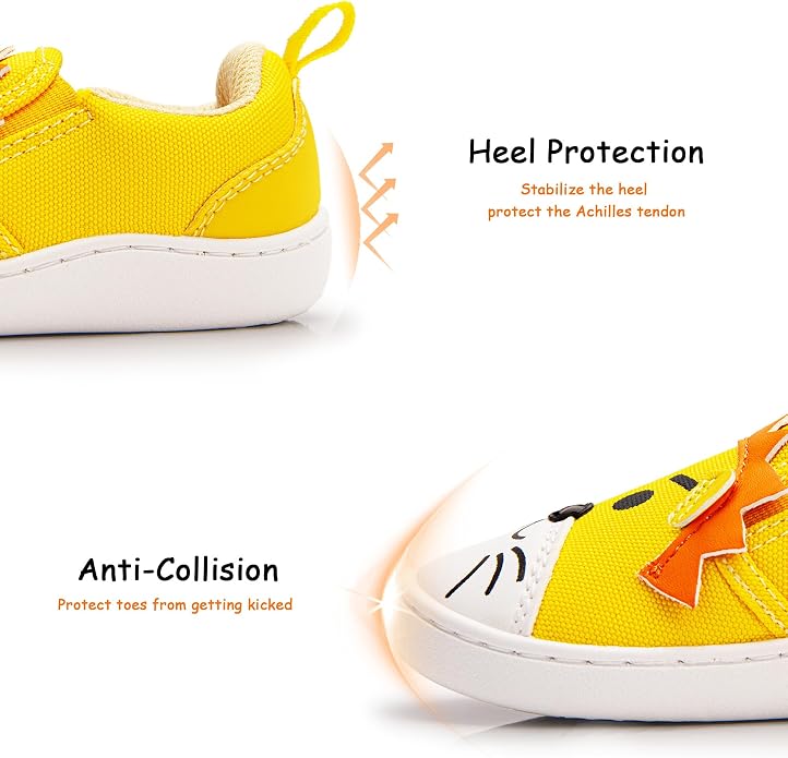 SKYWHEEL Toddler Slip On Shoes Wide Toe Box Barefoot Casual Canvas Walking - Image 4
