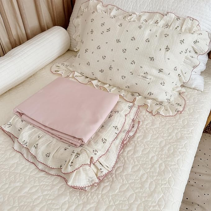 AOJIM Cotton Muslin Kids Toddler Pillowcase - Image 4