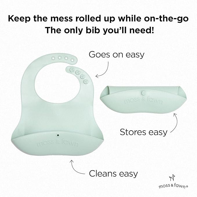 Moss and Fawn Gather & Roll Bib - Image 3
