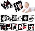 Thremhoo Black and White High Contrast Baby Toys 0-6 Months Soft Book by Thremhoo