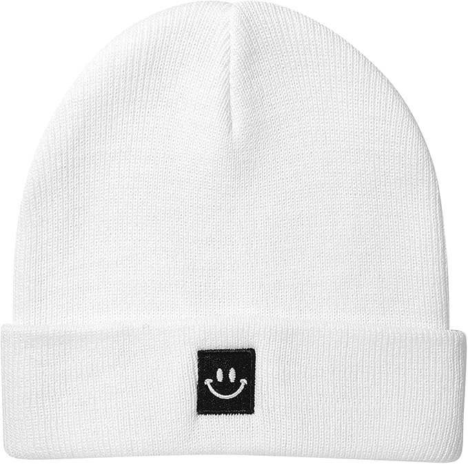 Baby Beanie Knit Ski Hat with Cute Face by Paladoo