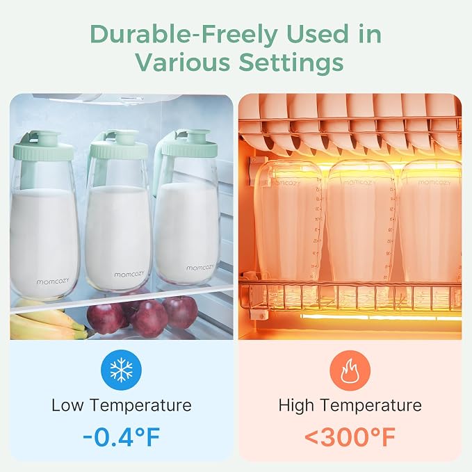 Momcozy Glass Breast Milk Pitcher, Formula Breastmilk Storage Container - Image 4