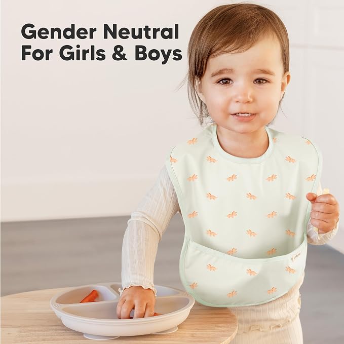 KeaBabies 3-Pack Waterproof Baby Bibs - Image 8
