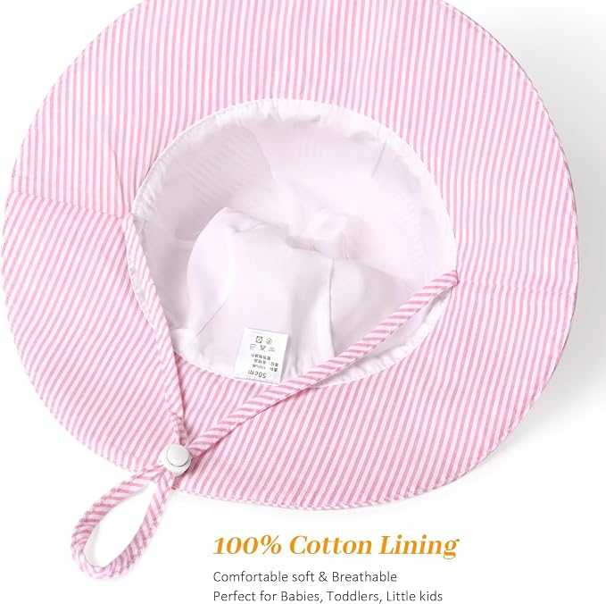 Baby Girl Sun Hat Summer Foldable Beach Hats - Image 4