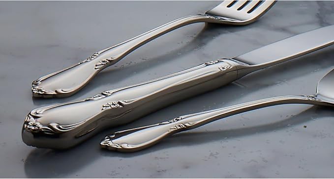 Oneida Silverware, Chateau Fine Flatware Dinner Spoons, Service - Image 5