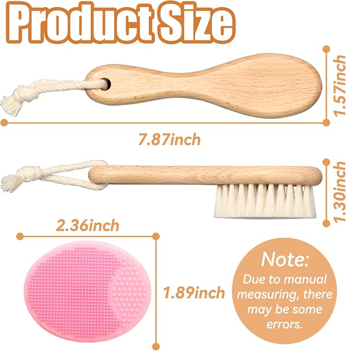 Wooden Soft Goat Bristles Brush - Image 3