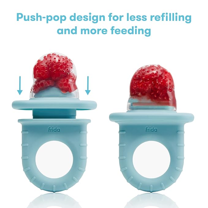Frida Baby Push Pop Feeder, Baby Fruit Food Feeder to Safely Introduce New Foods - Image 4