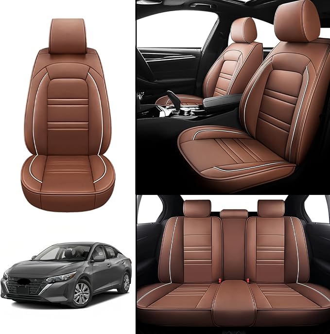 Seat Covers for Nissan Car sentra 2000-2025 | 5-Seats Leather Seat Covers - Image 2