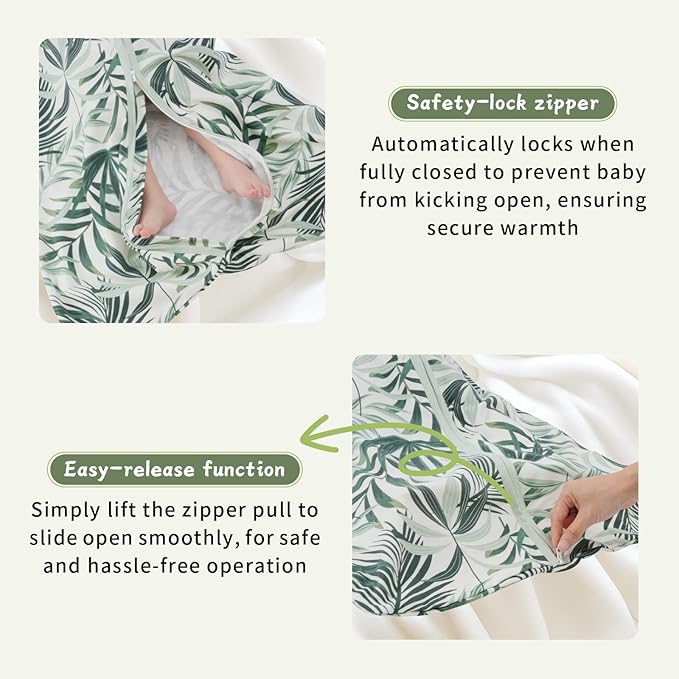 Baby Sleep Sack 6-12 Months, 100% Cotton TOG 0.5 Wearable Blanket - Image 3