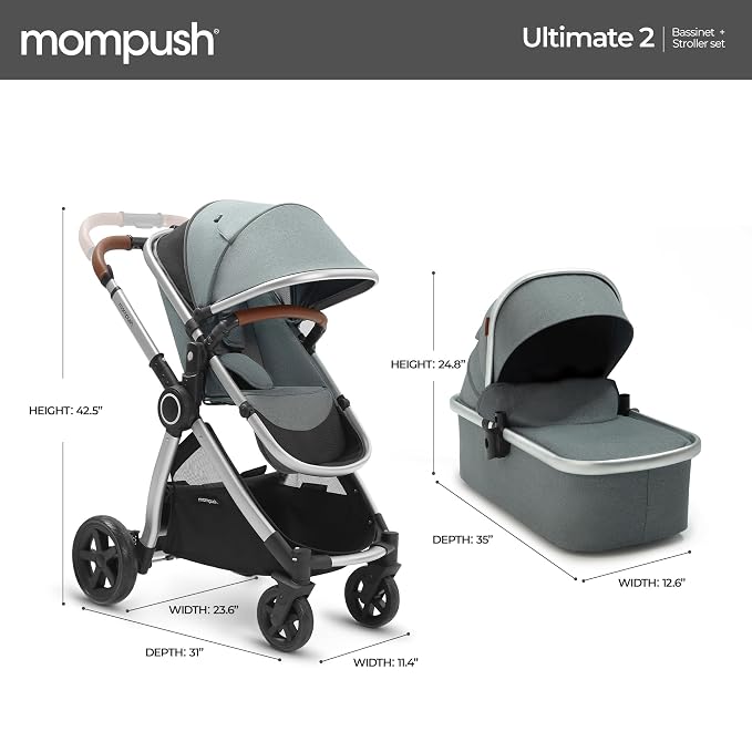 Mompush Ultimate 2 Baby Stroller - Image 8