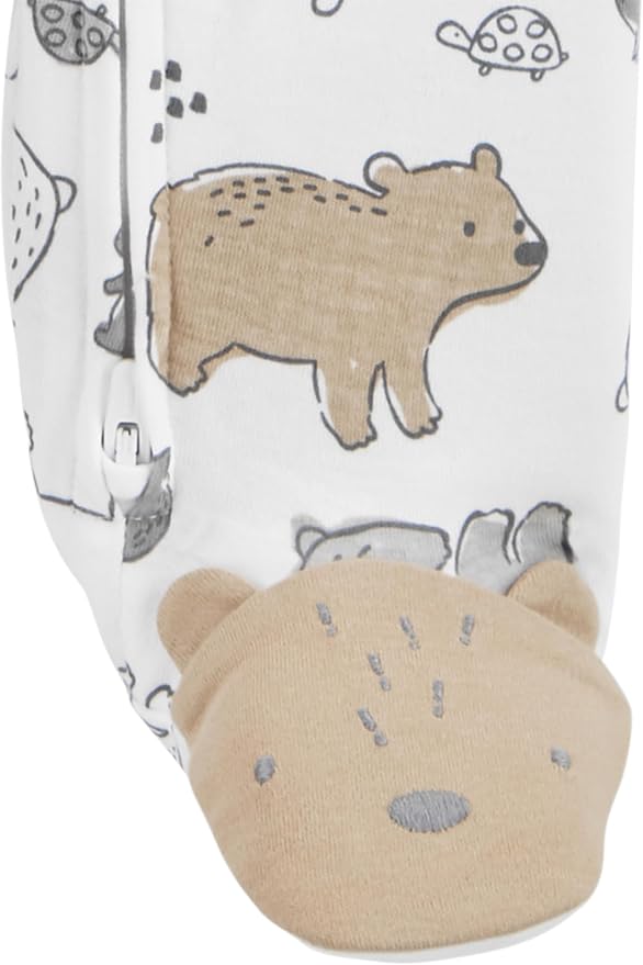 Simple Joys by Carter's Baby Neutral 2-Pack Cotton Footed Sleep and Play - Image 4