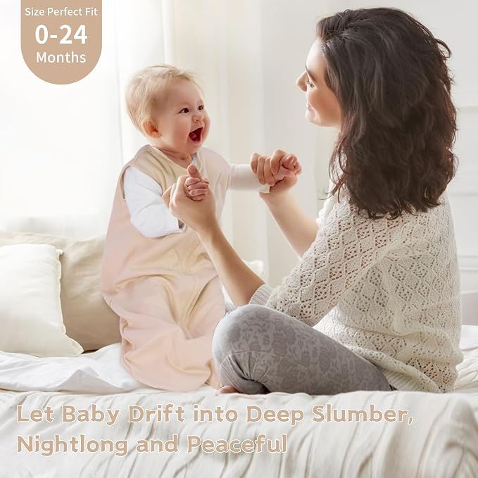 Baby Sleep Sack 0-6 Months, 100% Cotton TOG 0.5 Wearable Blanket - Image 8