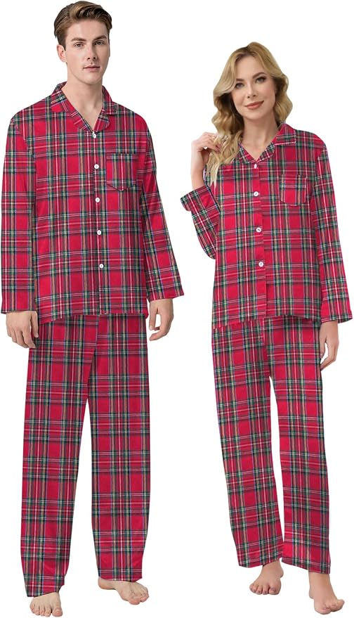 Schbbbta Family Matching Pajamas Holiday Sleepwear Long Sleeve Pjs Sets - Image 2
