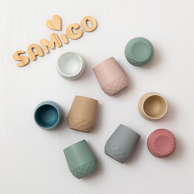 SAMiGO Silicone Baby Cups for 6-12 Months, Tiny Open Cups for Training and - Image 7