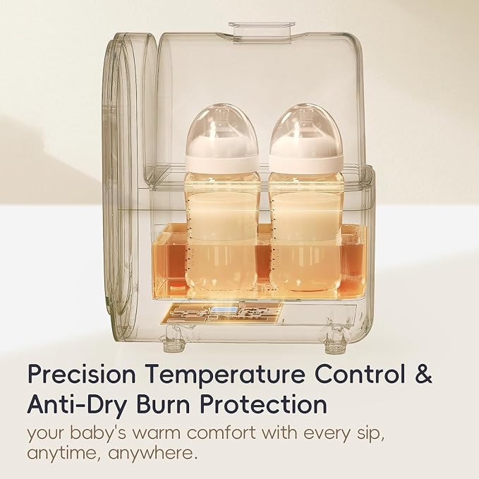 Bottle Warmer for Breastmilk, 11-in-1 Double Bottle Warmer Large Touchscreen - Image 3