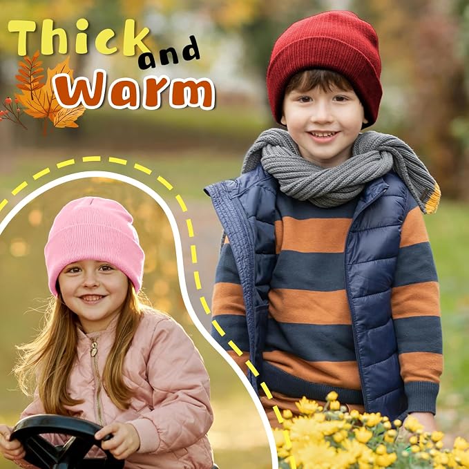 ZOORON Toddler Beanie Baby Boys Girls Beanies Kids Winter Hats Children Knit - Image 5
