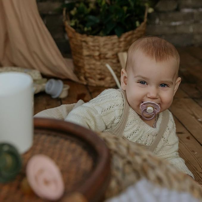 FRIGG Natural Rubber Baby Pacifier 6-Pack Blooming Love | Made in Denmark | - Image 4