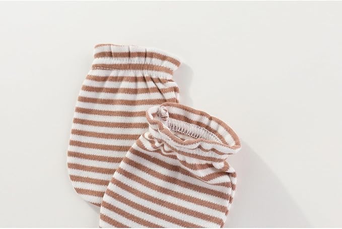5 Pairs Baby Not Scratch Mittens 0-6 Months New Born Boy Girl Gloves Cute - Image 2