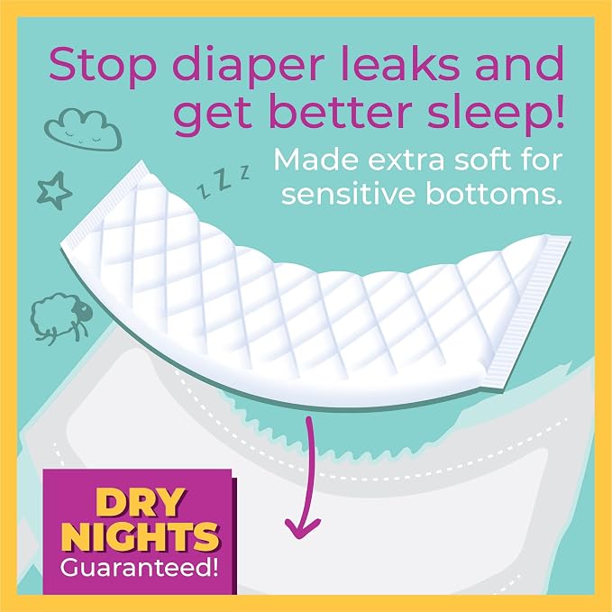 Sposie Overnight Diaper Booster Pads, Stops Leaks and Bedwetting, Original - Image 3