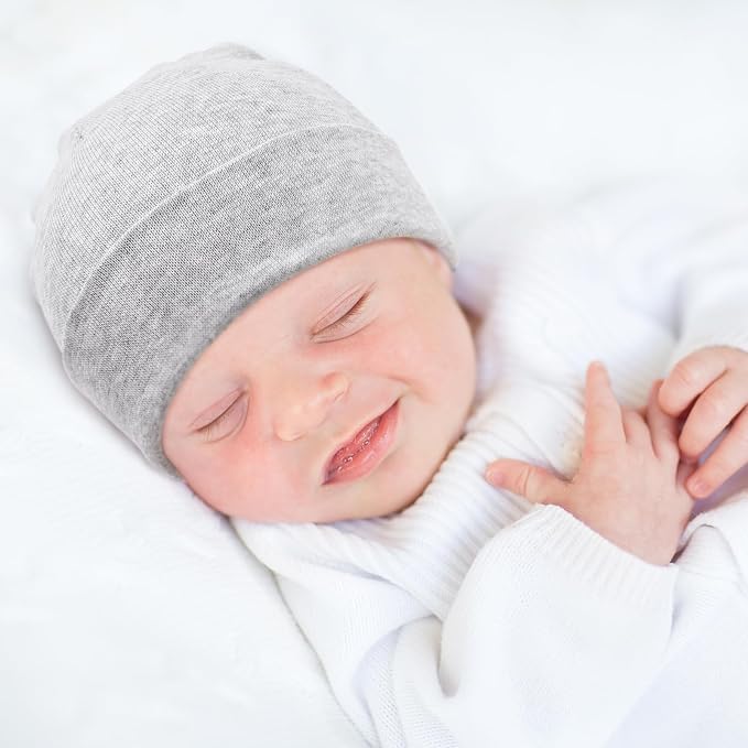 DRESHOW BQUBO 8 Pack Unisex Baby Beanie Hat Infant Toddler Kid Hats Baby Soft - Image 3