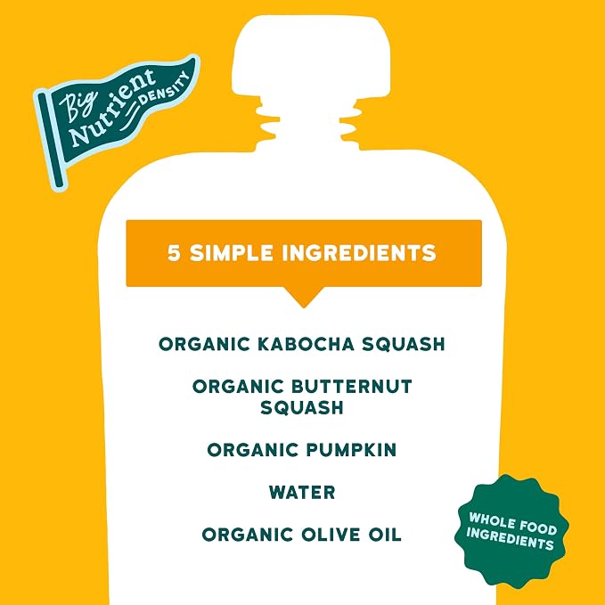 Serenity Kids 6+ Months USDA Organic Veggie Puree Baby Food Pouches | No Sugary - Image 3
