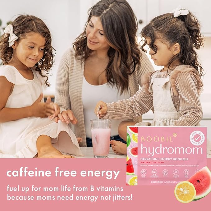 Boobie Hydromom Superfood Electrolyte Drink Mix, Watermelon Yuzu + Blue - Image 5