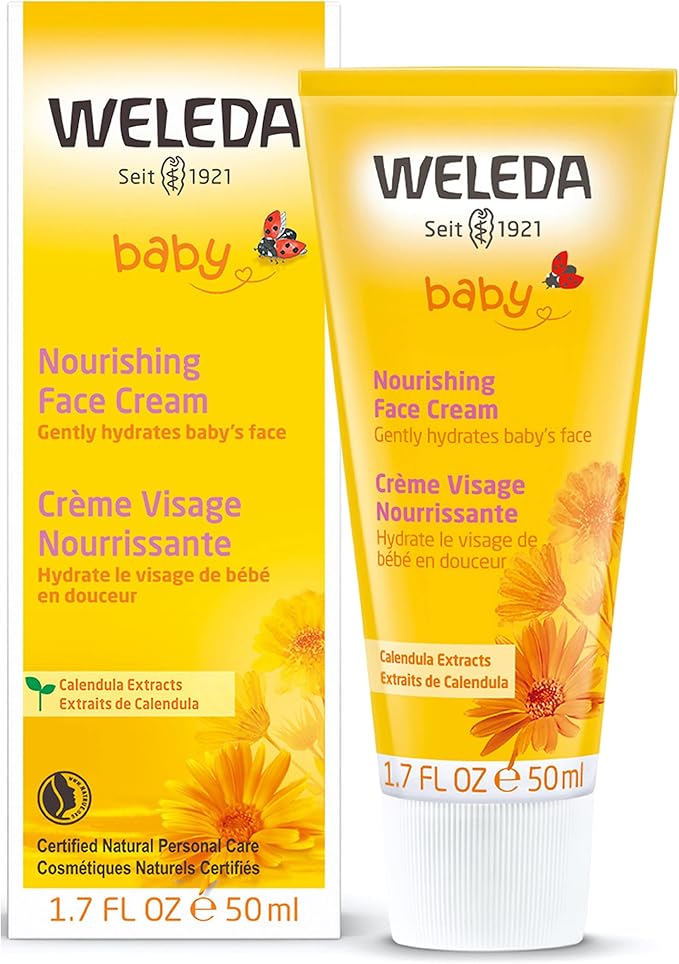 Weleda Baby Calendula Nourishing Face Cream, 1.7 Fluid Ounce, Plant Rich - Image 4