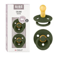 BIBS Pacifiers Colour Collection | Natural Rubber Baby Pacifier | Round Nipple by BIBS