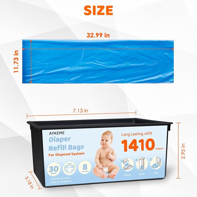 Diaper Pail Refills Bags Compatible - Image 6