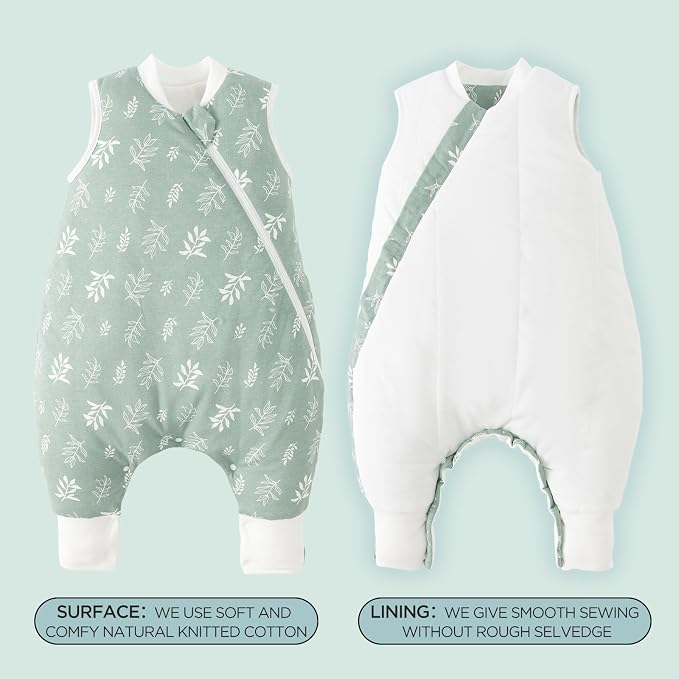 Duomiaomiao 2.5 TOG Toddler Sleep Sack 36-48 Months 100% Cotton Winter Side - Image 6