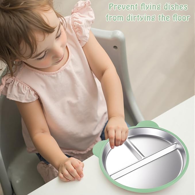 Stainless Steel Kids Plate - Image 6