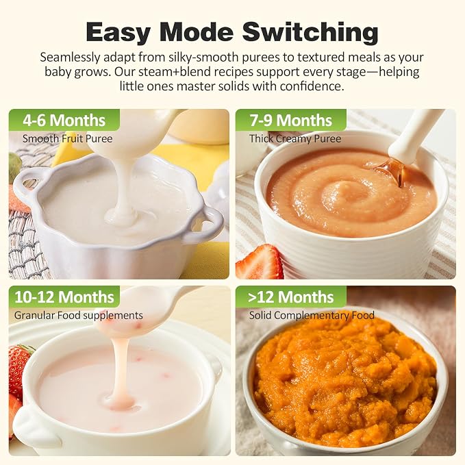 Baby Food Maker Pro Steamer Blender: 4 in 1 Auto Steam Blend and Puree Maker - Image 6