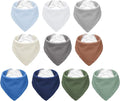 Muslin Baby Bibs, Soft Triangular Baby Bandana Drool Bibs by NISXABEBE