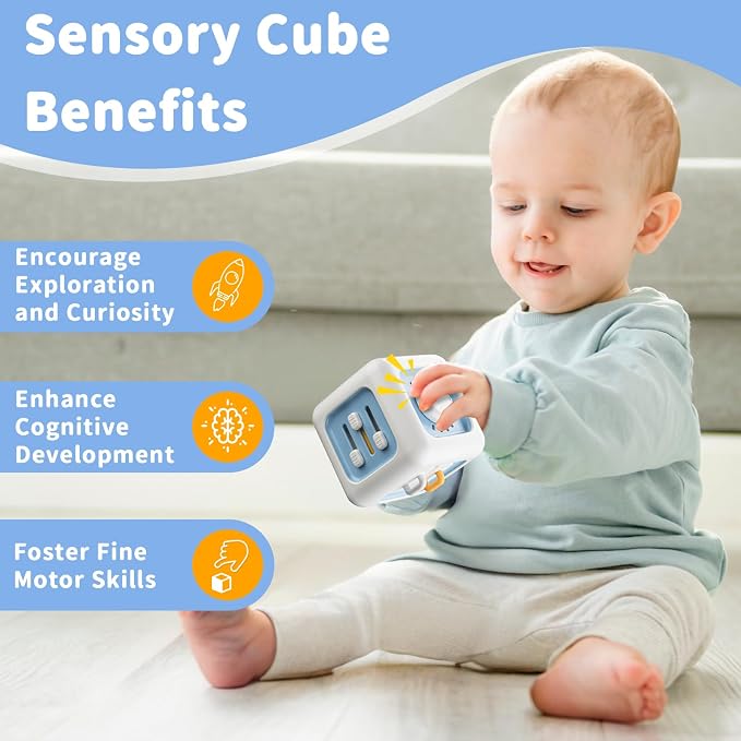 Busy Cube Toy for 1 Year Old, Montessori for 1+ Year Old, Travel Toys for - Image 4