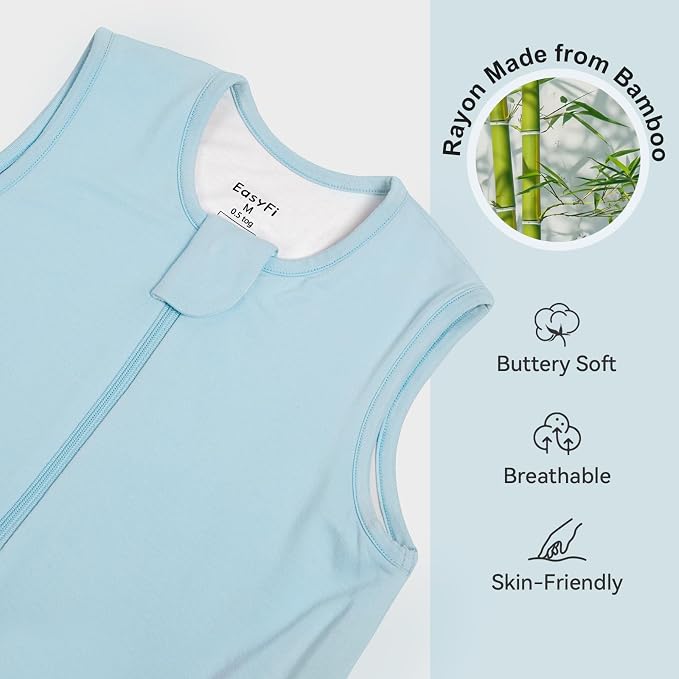Rayon Made From Bamboo Sleep Sack 12-24 Months 0.5 Tog Ultra Soft Summer - Image 2