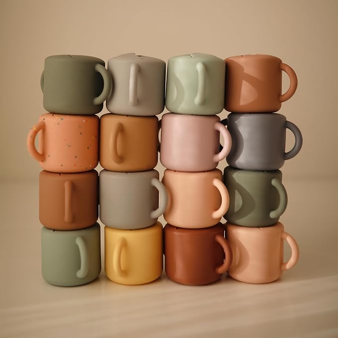 mushie Silicone Snack Cup | Spill Proof Food Container - Image 9