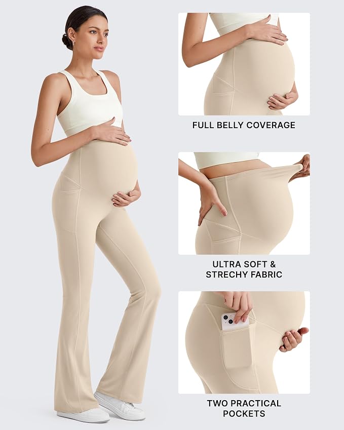 G4Free BareFeel Maternity Flare Leggings - Image 3