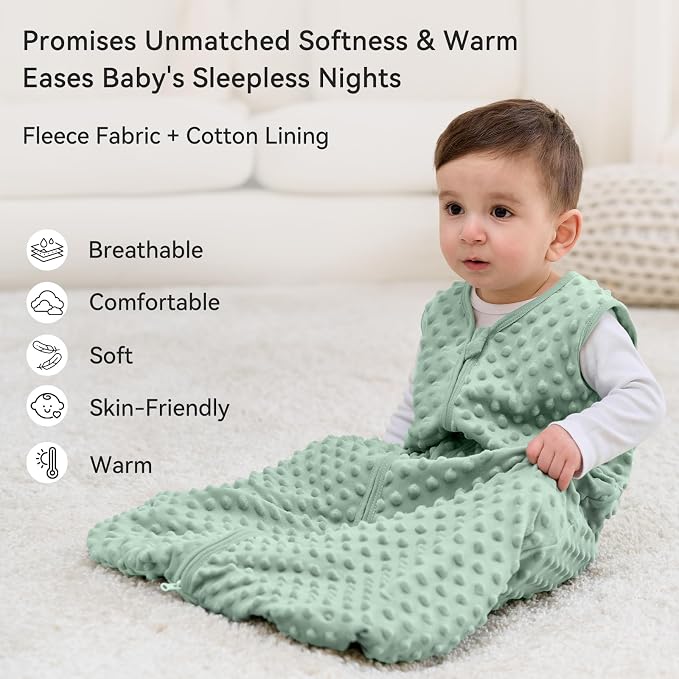 Fleece Baby Sleep Sack 0-6 Months - Image 2