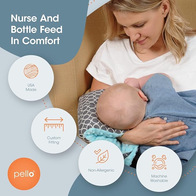 Pello Comfy Cradle Nursing Arm Cushion, Breastfeeding and Bottle Feeding Pillow - Image 2