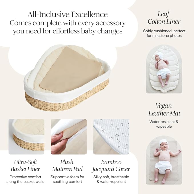 Bebe Bask Premium Baby Changing Basket - Image 5