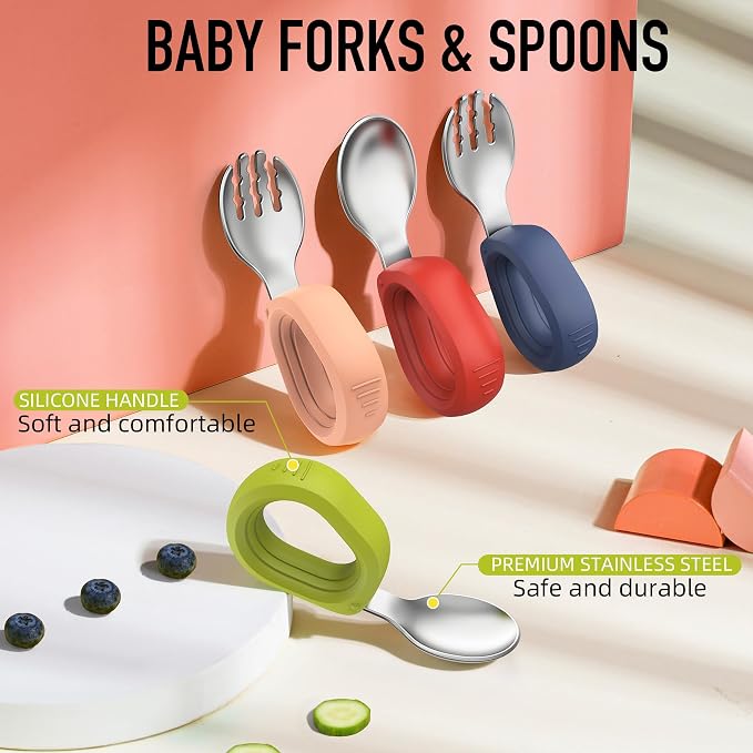 Toddler Utensils Baby Utensils Toddler Forks and Spoons Baby Forks and Spoons - Image 2