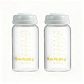 Breast Milk Storage Bottles 240ml 8oz BPA-Free Leak-Proof Baby Bottle by Qmibaby
