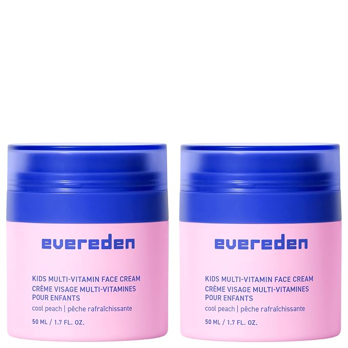 Evereden Kids Face Cream: Cool Peach, 1.7 oz. | Face Lotion | Clean and by Evereden