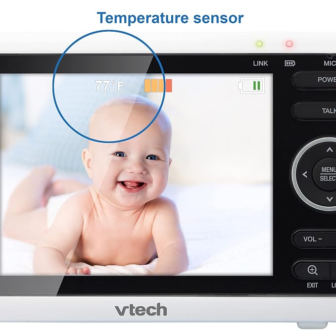 VTech VM350-2 Baby Monitor, 2 Cameras, 1000ft Range, Night Vision, 2-Way Audio - Image 12
