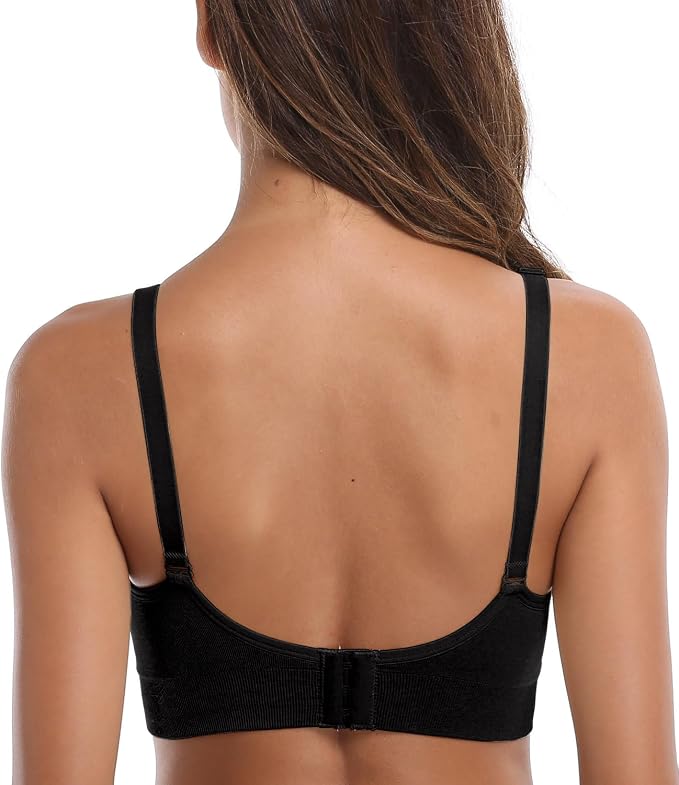 Lataly Womens Seamless Nursing Bra Sleeping Maternity Bralette - Image 2